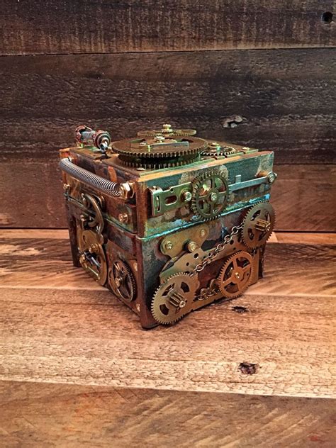 steampunk metal box|steampunk boxes.